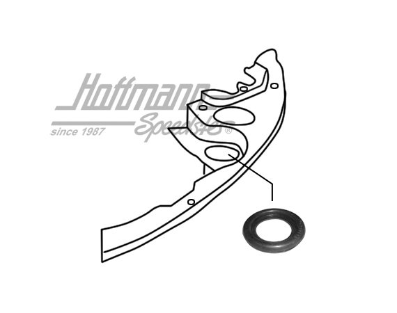 Rubber lead-through, preheating tube | 113 119 571 | 020-0916-04
