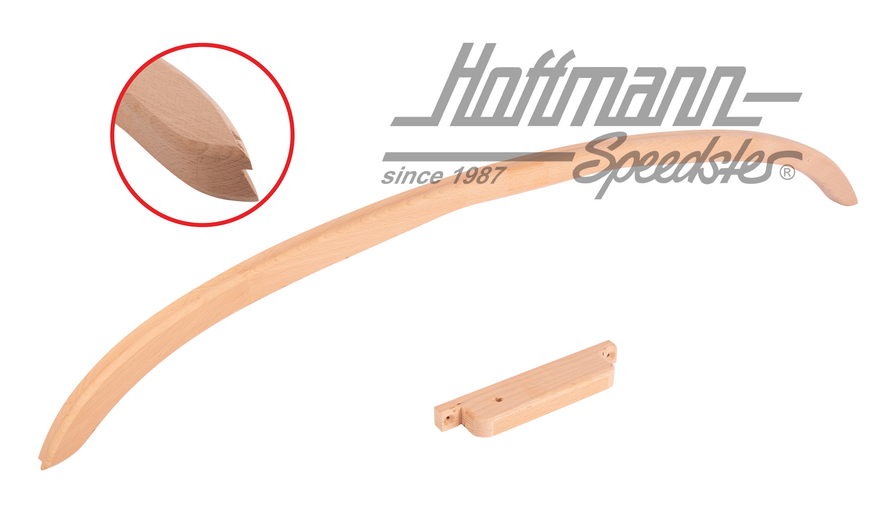 Bow, over rear window, -.64 (solid wood) | 151 871 192 | 020-4605-10