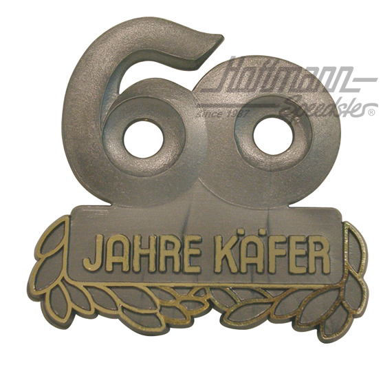 Jubilee badge "60 Jahre Käfer", anthracite |  | 021-0183