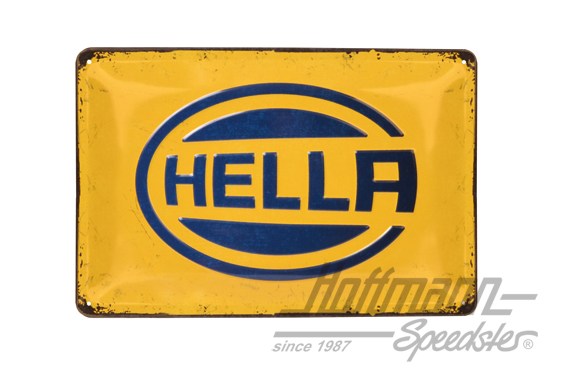 Metal sign, Hella |  | 021-0176
