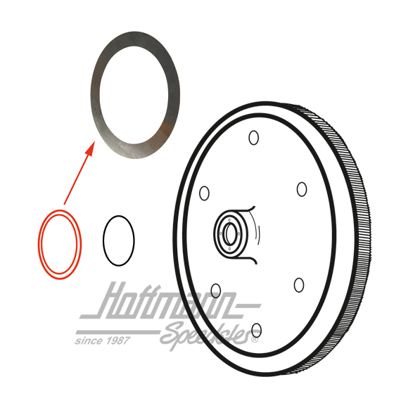 Flywheel shim, 0.34mm                                                                               