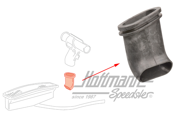 Boot, fresh air duct, right                                                                         