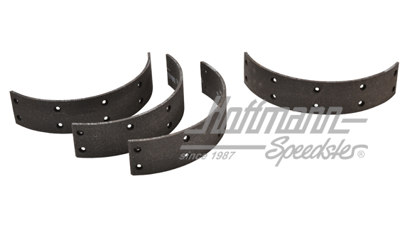 Brake-lining set, front, Type 3, oversize | 311 698 116 | 069-6050