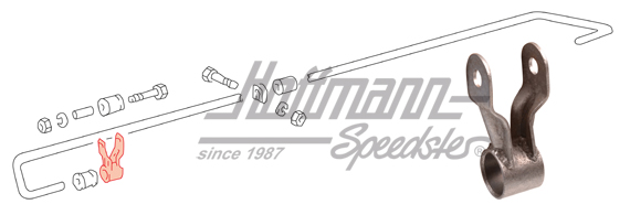 Fork pieces, stabilizer, front, left/right                                                          