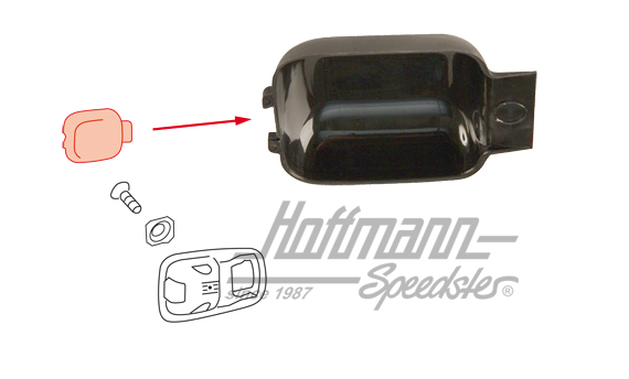 Inner door handle guard, black | 311 837 247 | 020-2320