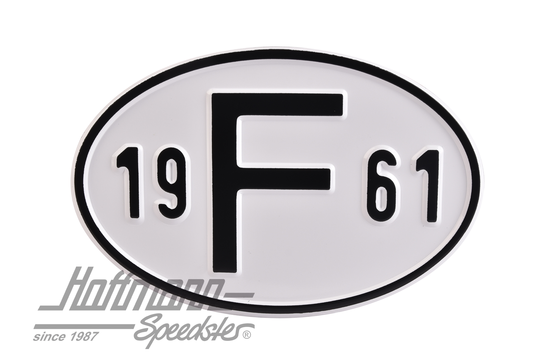 Nationality plate "F", alu, with year 1961 |  | 020-2399-61
