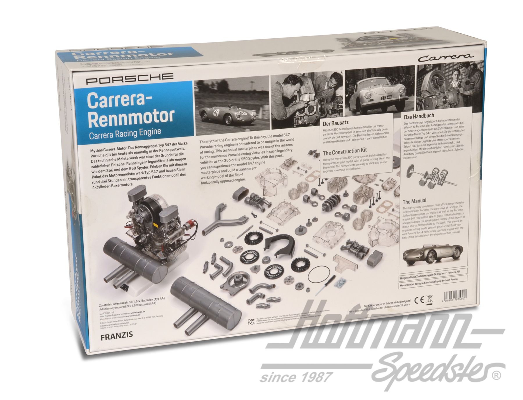 Porsche Carrera racing engine, Model kit                                                            