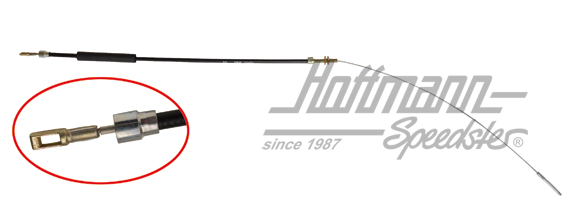 Hand-brake cable, Porsche 911 Turbo, 75-77 | 930 424 553 00 | 522-1517