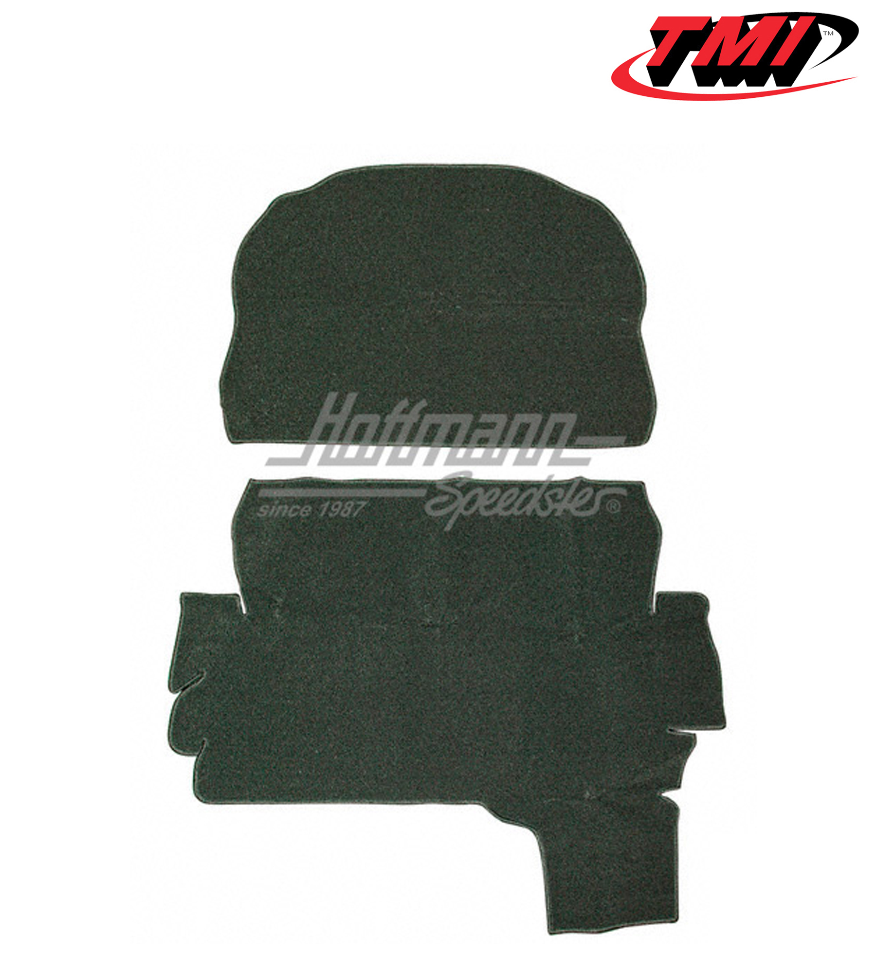 Trunk carpet kit, velour, black, 1303 | 34-T1255-801 | 055-7667