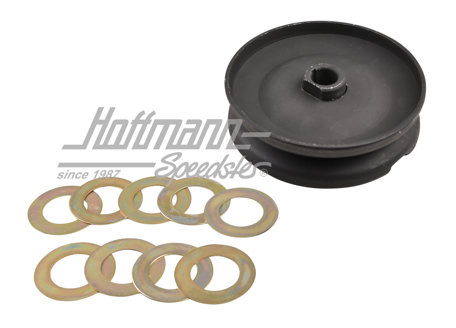 Alternator/generator pulley set, 12V, black | 043 903 109 Satz | 010-1158-10