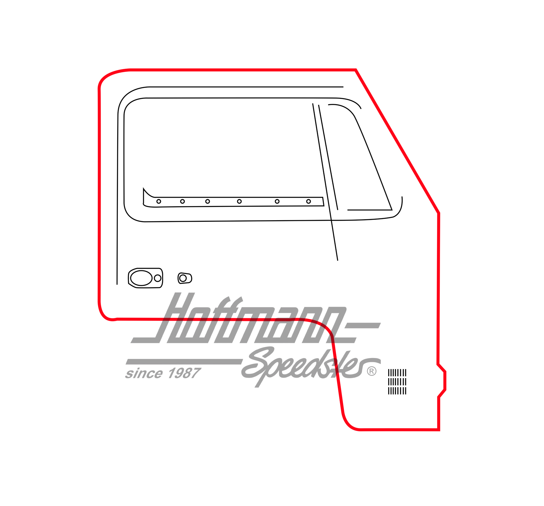 Door seal, Bus T2, 8.67-7.79, right, Top Quality                                                    