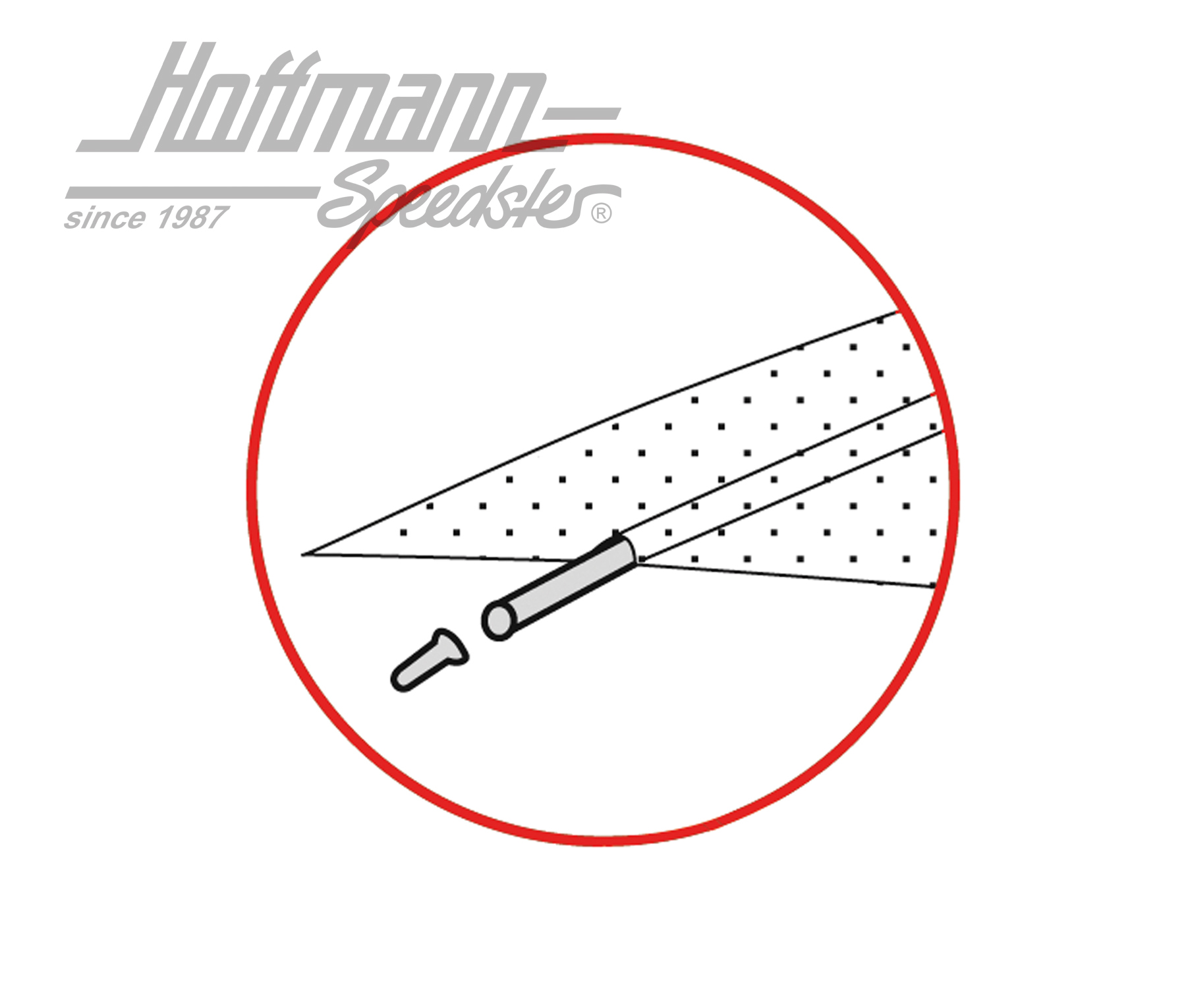 Headliner steel bow, caps included | --- --- --- | 055-7189