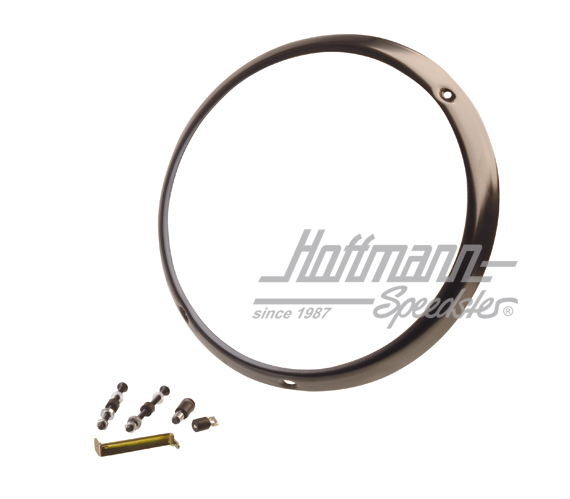 Headlight rim, H4, 911, black | 911 631 933 01 | 580-1940-14