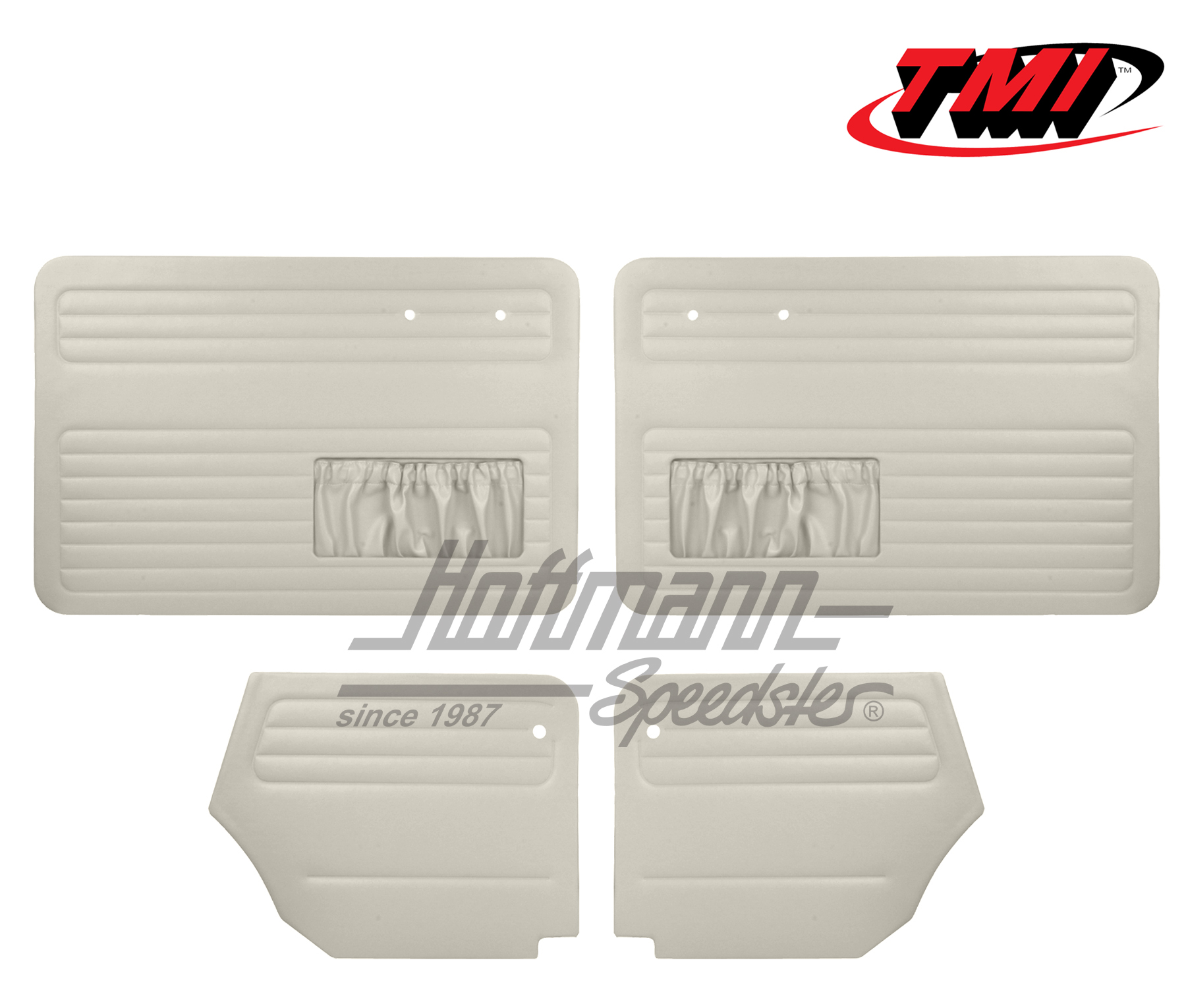 Door panels, Beetle Convertible, 64-66, white | 10-1328-20 | 055-7560