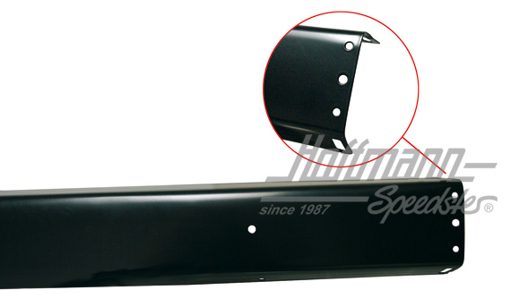 Bumper, rear, black, Bus T3, 79- | 251 807 311 | 370-2015