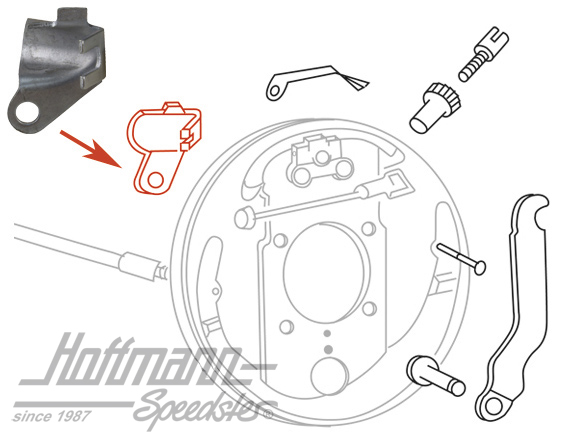 Retaining plate, brake cable, Bus T1, left, -7.63 | 211 609 637 A | 089-2675-01