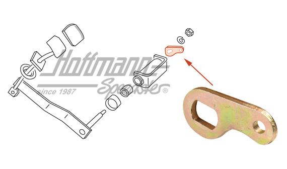 Lever, clutch cable, front, 55-67 | 211 721 374 | 088-3015-20