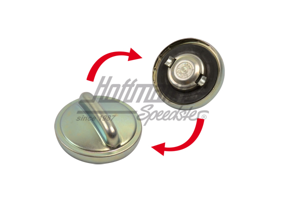 Fuel-tank cap, 68-73, Top Quality | 803 201 551 C | 020-2119-30
