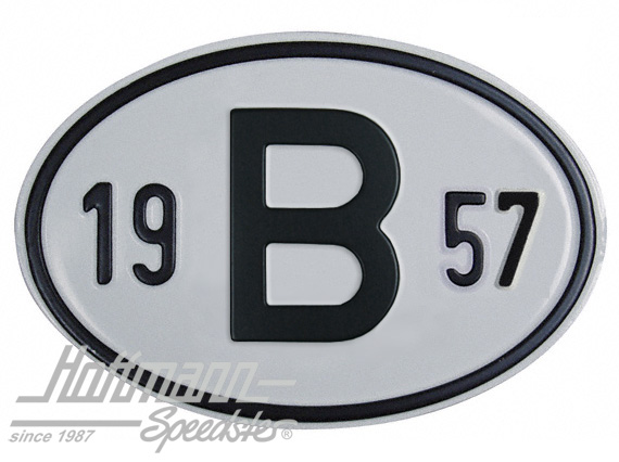 Nationality plate "B", alu, with year 1957 |  | 020-2397-57