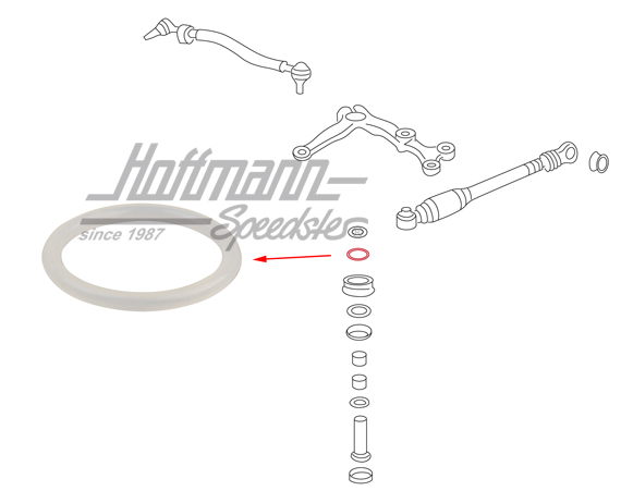 Sealing ring, pitman-arm shaft, Bus T1/T2 | 211 415 753 | 089-3055-10