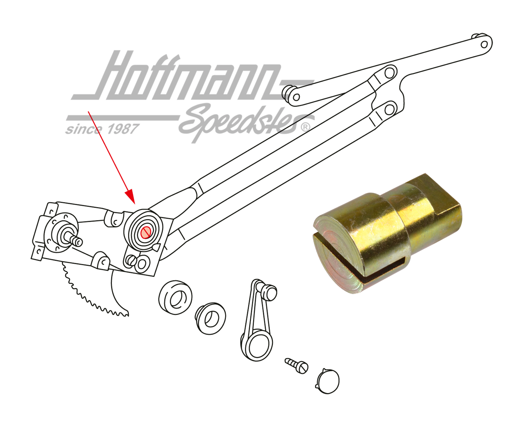 Retainer, spiral spring, window lifter, 911 | 644 542 044 01 | 512-0200-08
