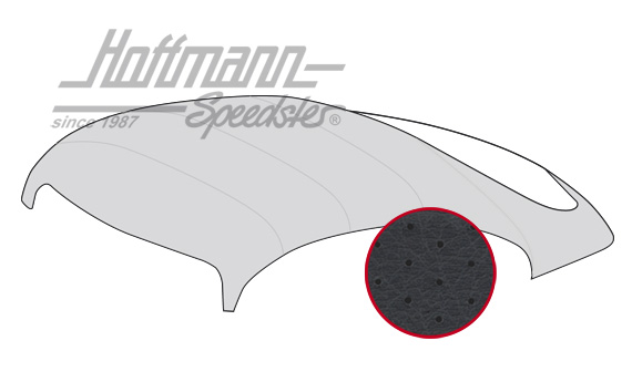 Headliner, Porsche 356, perforated, black                                                           