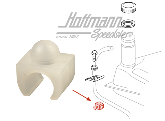 Clip, fuel tank ventilation hose, -67 | 111 201 261 | 020-5008-40
