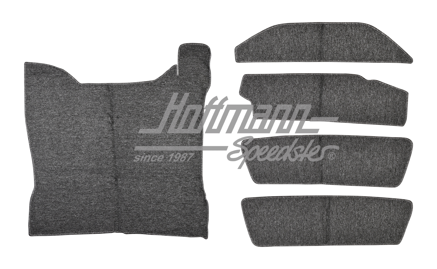Carpet set, luggage compartment, front, 8.70-7.73, grey | 34-T3058-407 | 069-9689