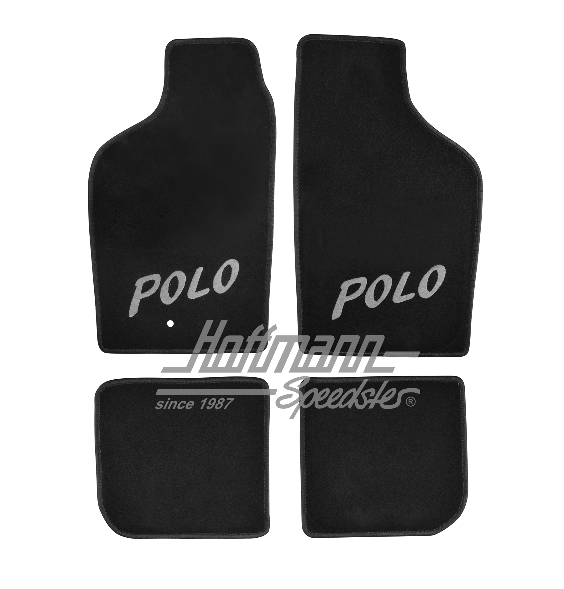 Floors mats, Polo -7.94, 4-pieces, black/grey |  | 200-6212