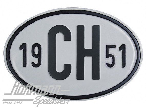 Nationality plate "CH", alu, with year 1951 |  | 020-2401-51