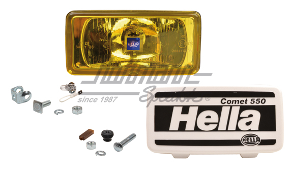 High-beam headlight, Comet 550, Hella, yellow | 1FD 005 700-031 | 190-4010