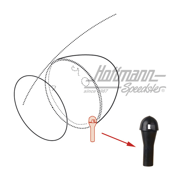 Drain hose, headlight housing, 911                                                                  