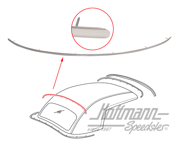 Nail strip, Porsche 356 A/B/C, Convertible                                                          