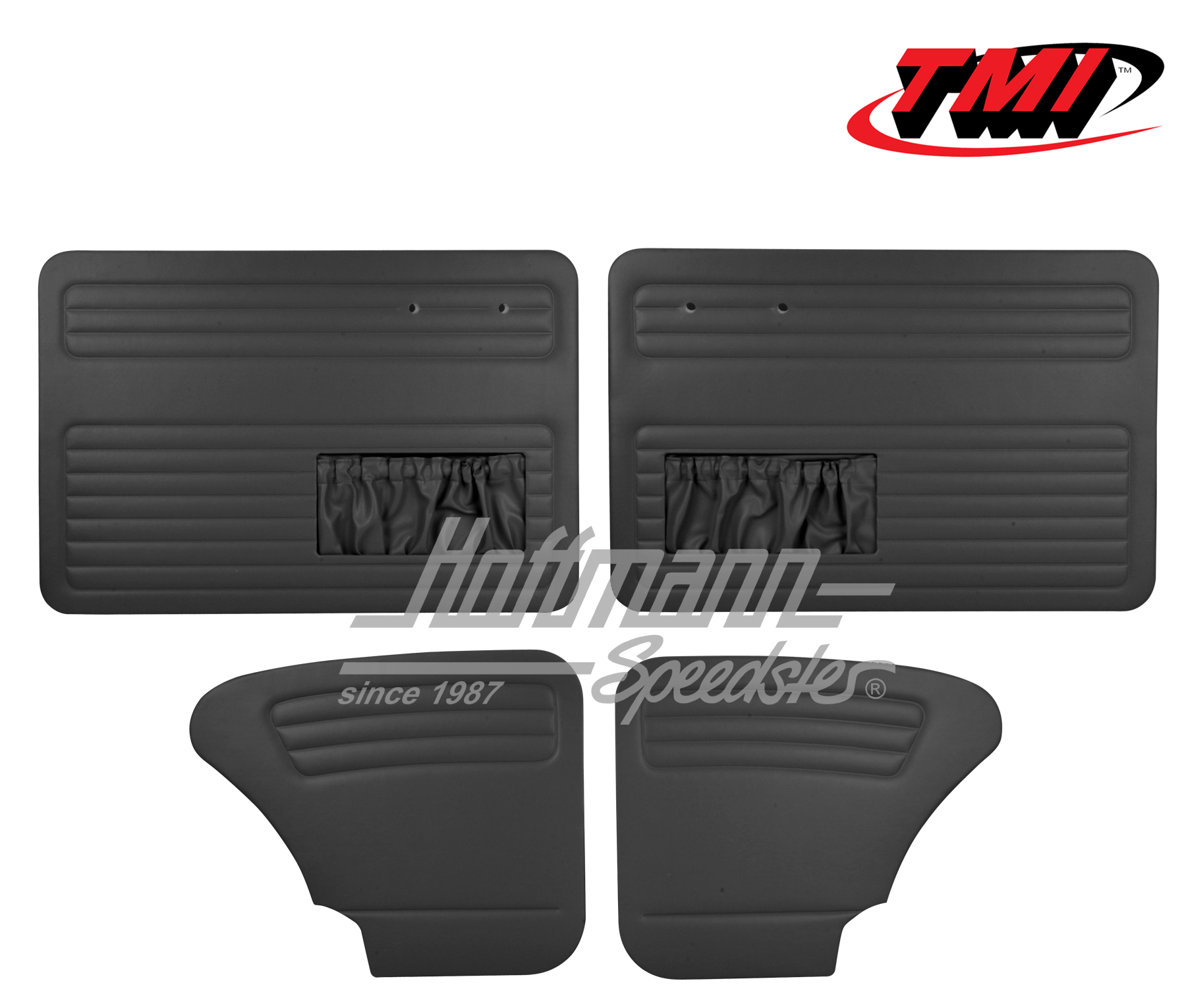 Door panels, Beetle Sedan, 64-66, black | 10-1128-11 | 055-7511