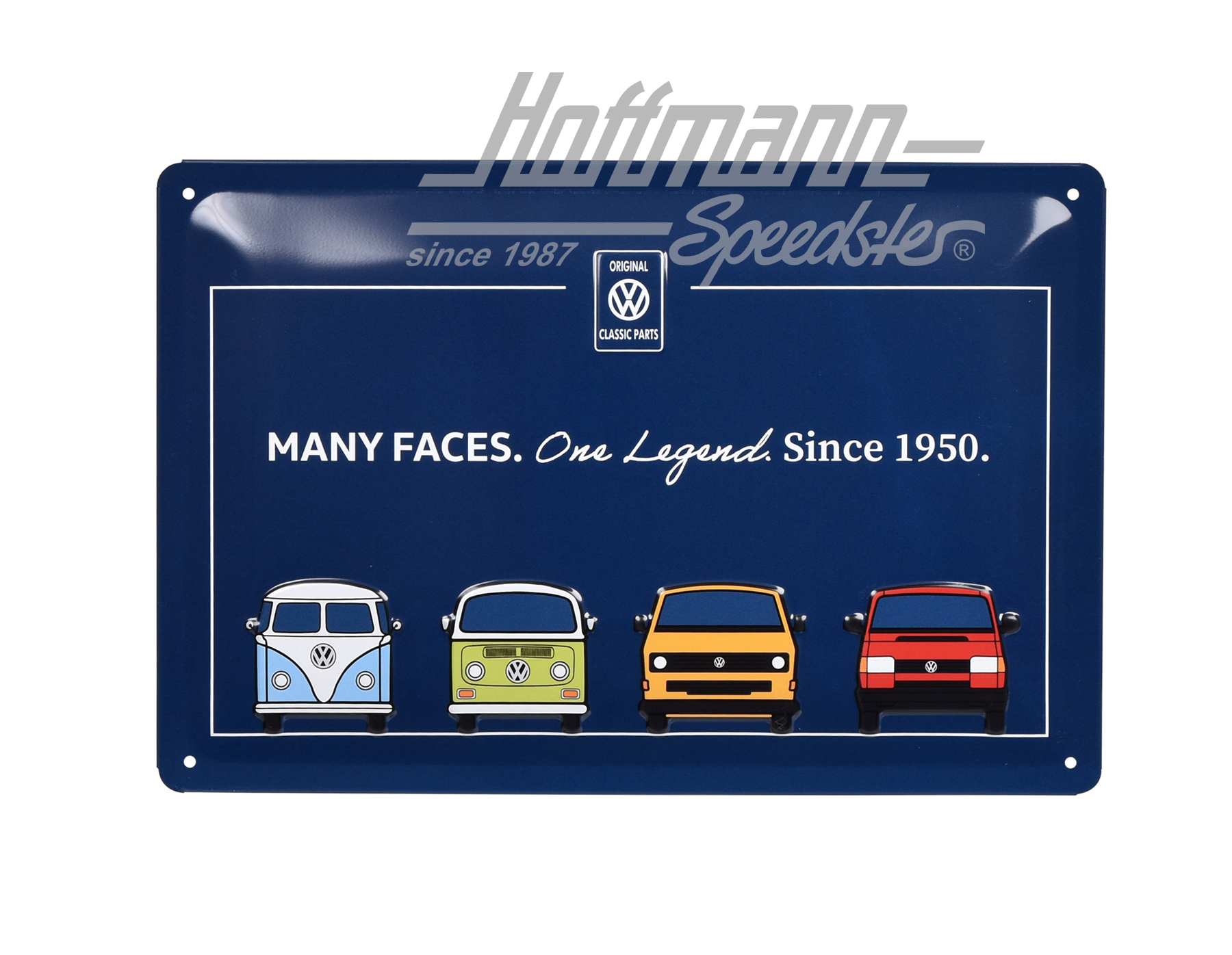 Metal sign, MANY FACES. One Legend. Since 1950 | ZCP 905 084 | 021-0176-40