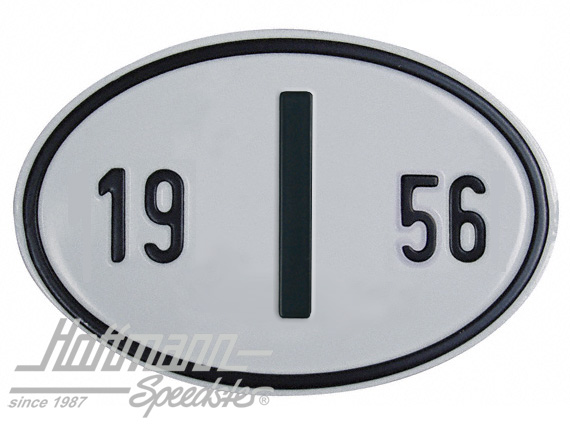 Nationality plate "I", alu, with year 1956 |  | 020-2402-56
