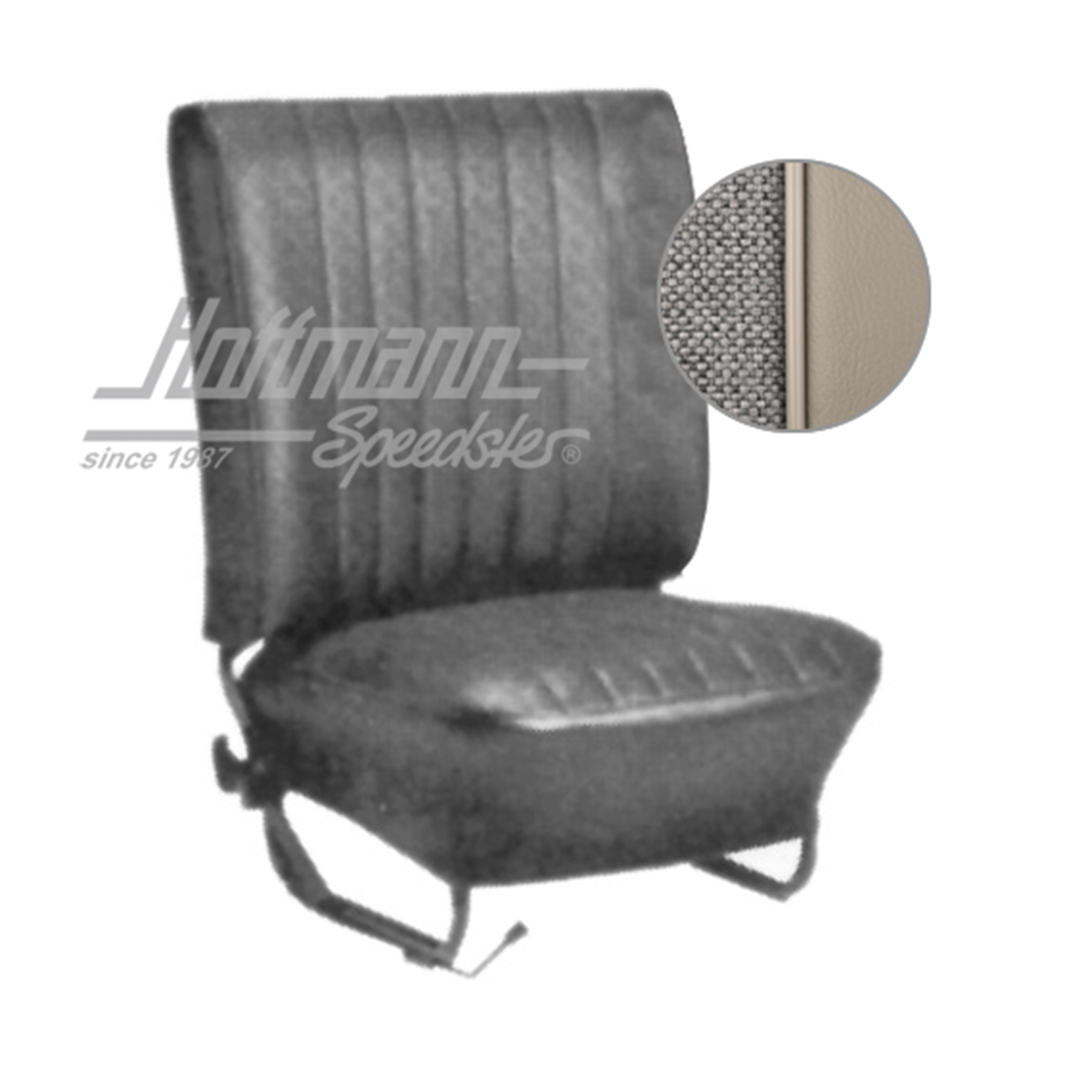 Seat upholstery, Sedan, 8.64-7.67, Tweed, light grey | 43-1124-16-72 | 055-5550-43