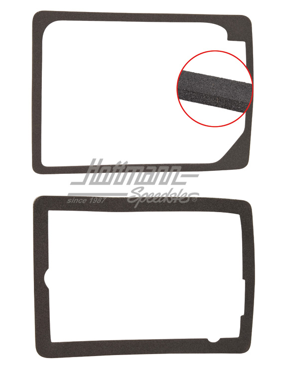 Seals, housing/turn indicator glass, Bus T2, front, left | 211 953 165 D left | 090-6281-01