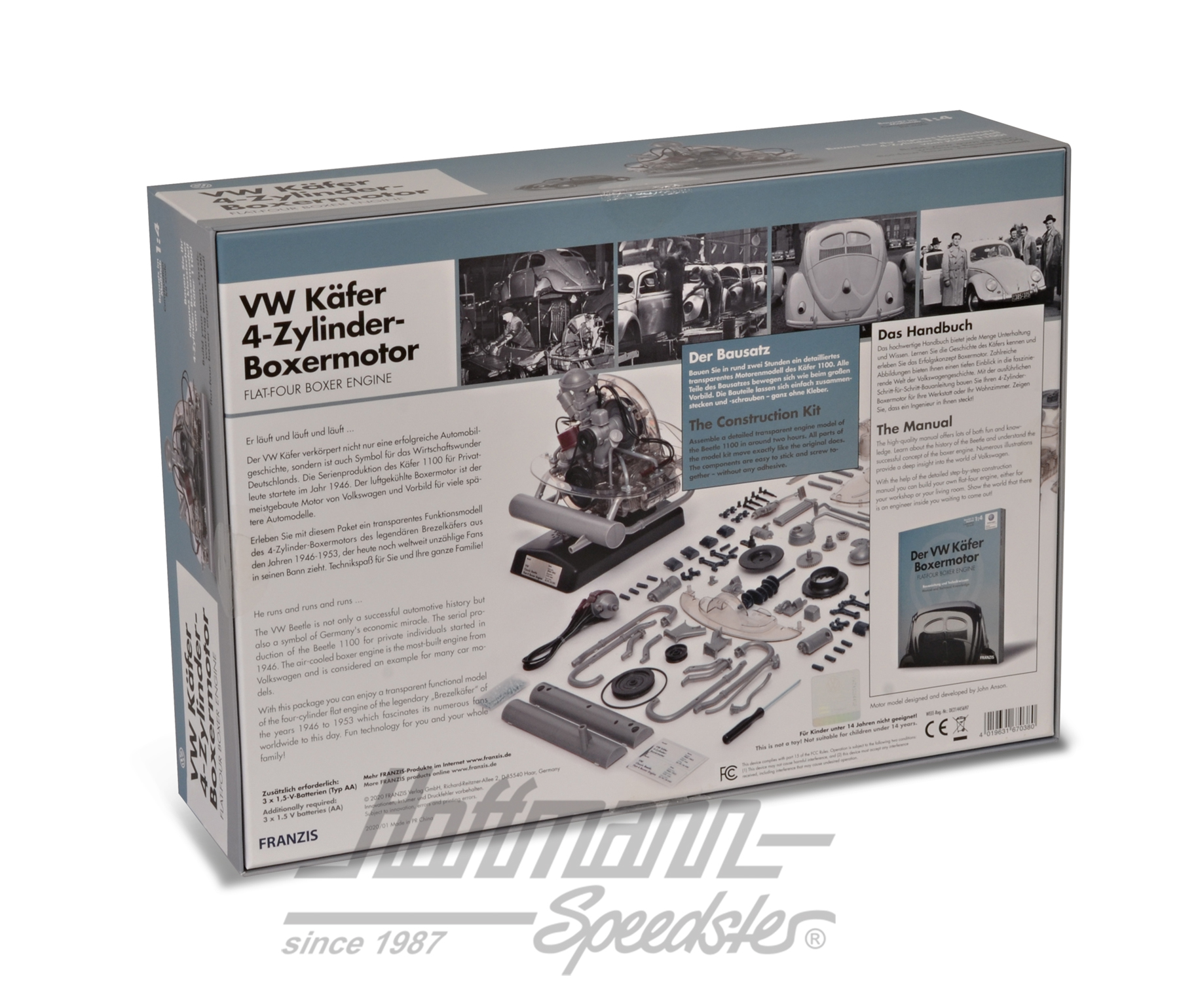 VW Beetle 4-cylinder-boxer engine, Model kit                                                        