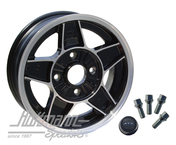 ATS classic wheel, 5.5x15 ET/offset 25, black/polished | 055525 1900 001 | 070-6012