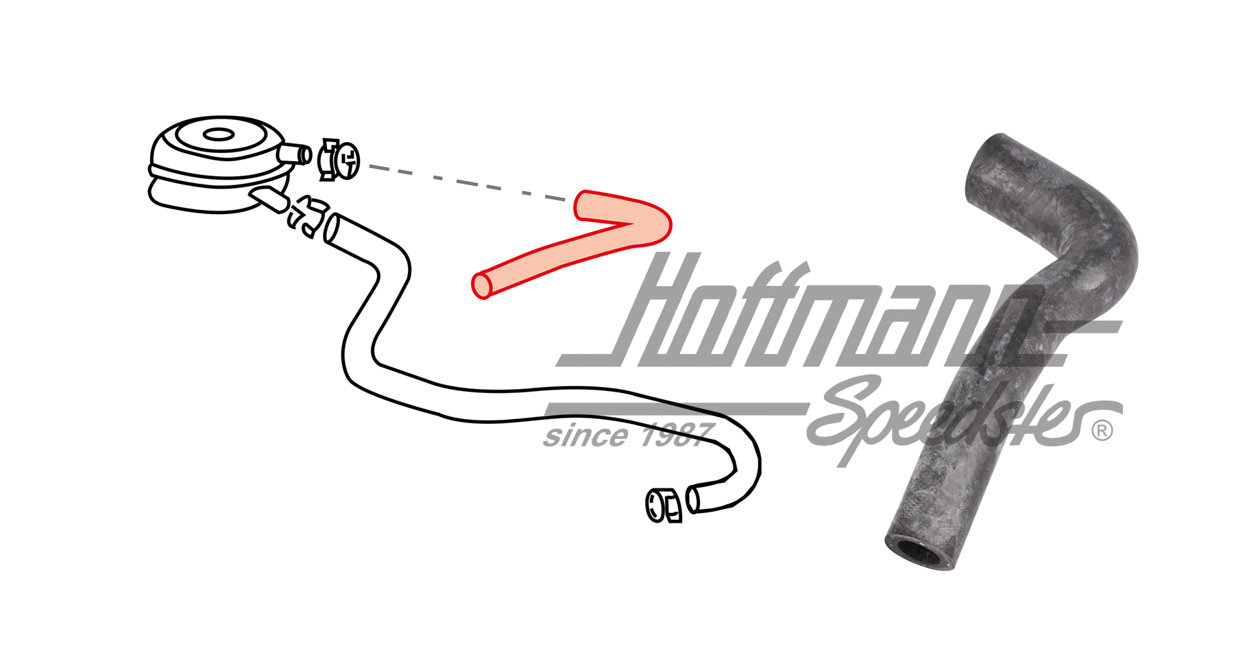 Cooling-water hose, oil cooler,2.4-2.5 | 074 121 096 D | 401-1930-20