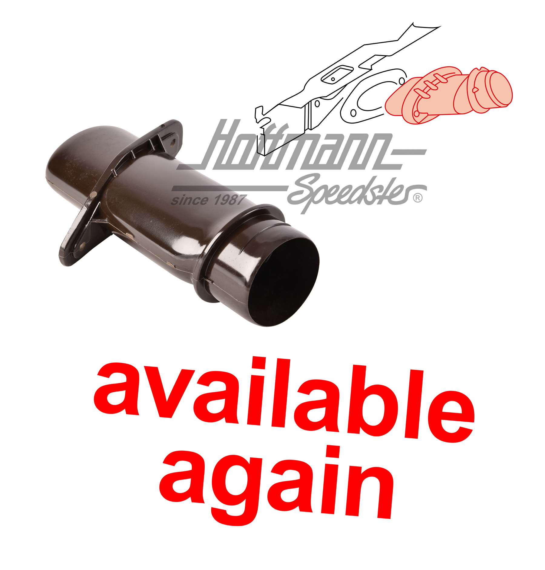 Heater-pipe connection, right | 111 255 416 F | 020-0262