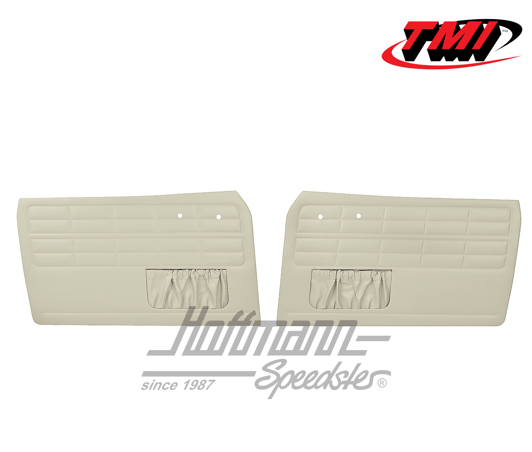Door panels, Karmann Ghia, -7.63, off-white | 10-1504-15 | 066-0020-04