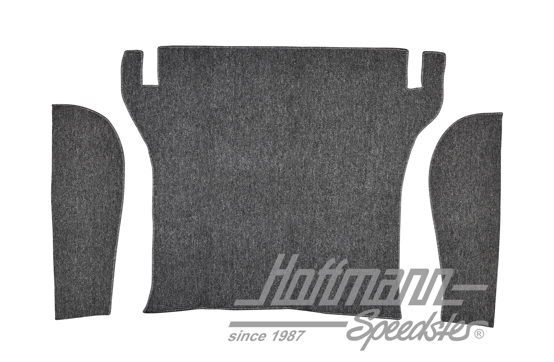 Carpet set, luggage compartment, front, 4.61-7.70, grey | 34-T3057-407 | 069-9686