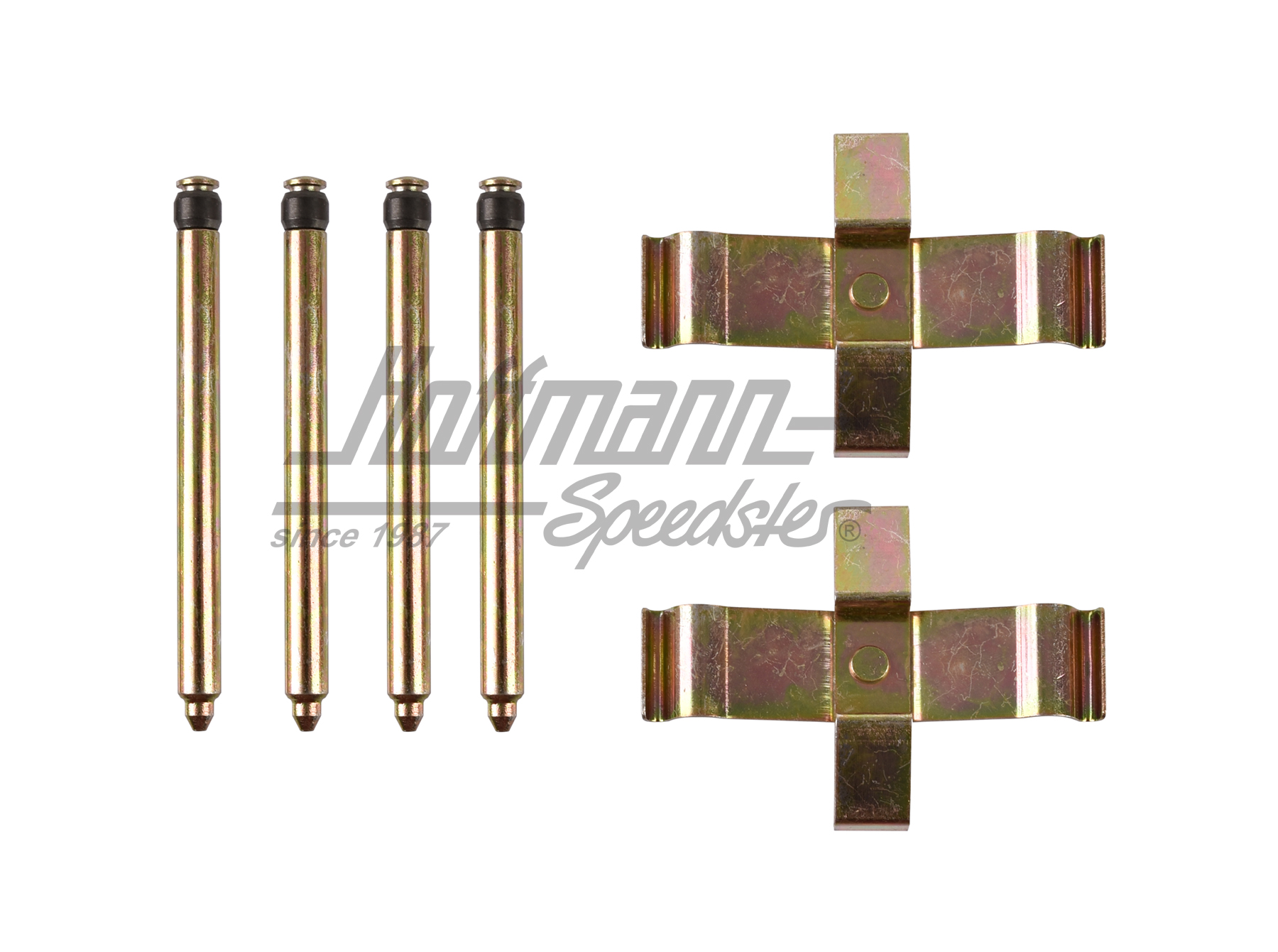 Mounting kit, brake pads, front, 64-68                                                              