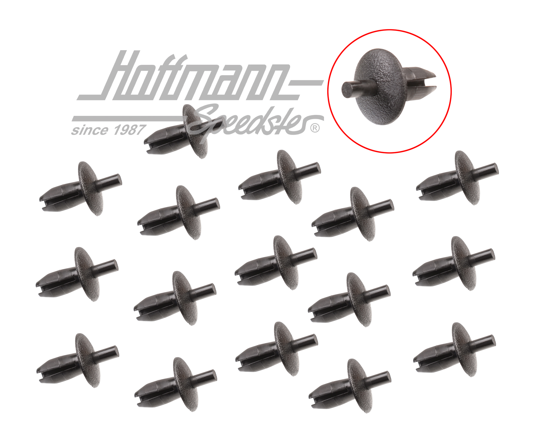 Clip, rear bench cover, Golf 1 (set) | 171 885 767 | 180-1920-16