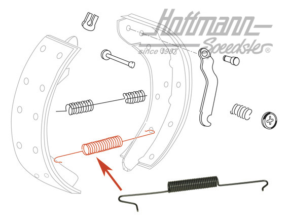 Spring, rear axle, lower, Bus T2/T3, 8.70- | 251 609 309 | 090-3194