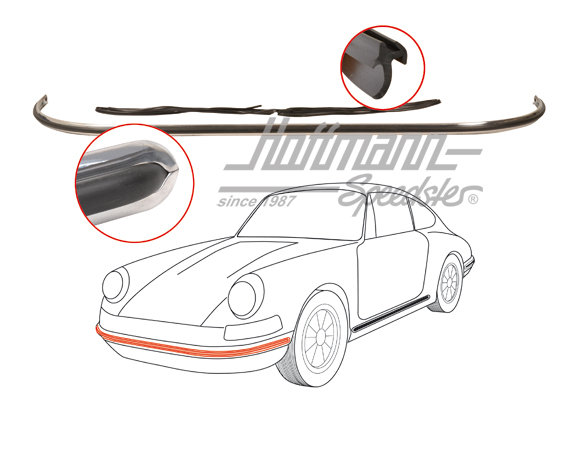 Trim moulding, bumper, front, small | 901 505 041 32 | 510-9850