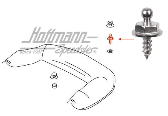 Tenax screw peg, 4.2x10, chromed                                                                    