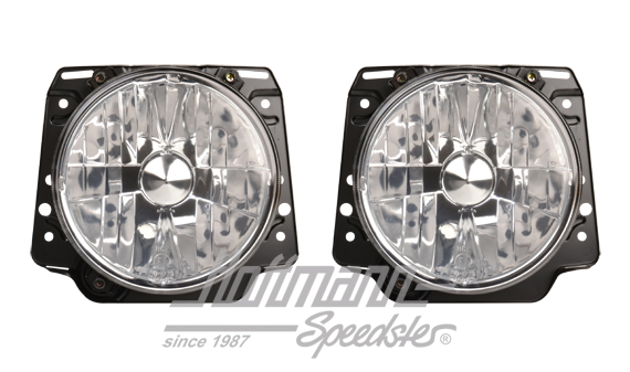 Headlight set, H4, Golf 2, clear | 191 941 753 A  201C | 209-3805